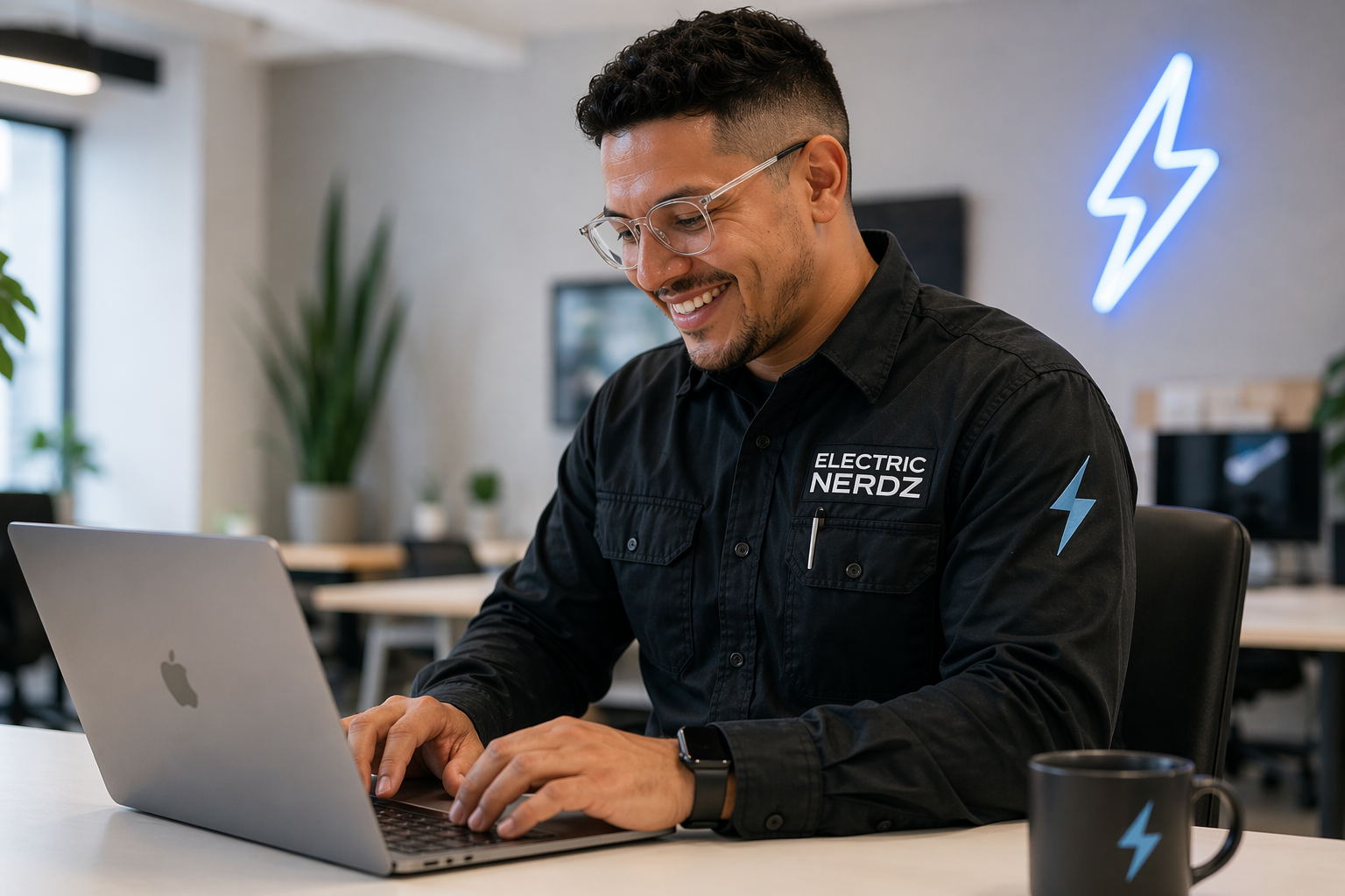 Electric Nerdz specialist installing AI systems